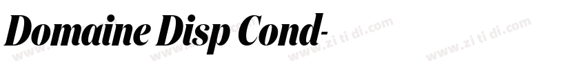 Domaine Disp Cond字体转换 Domaine Disp Cond字体转换